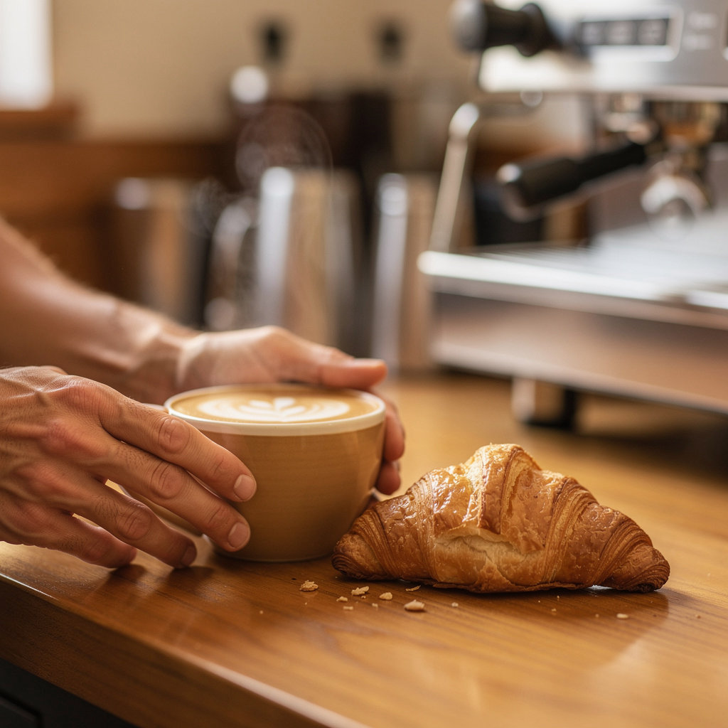 DEAN Coffee Shop morning specials featuring fresh coffee and pastries for commuters in Goleta